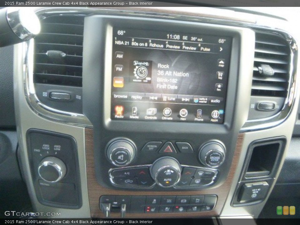 Black Interior Controls for the 2015 Ram 2500 Laramie Crew Cab 4x4 Black Appearance Group #100808456