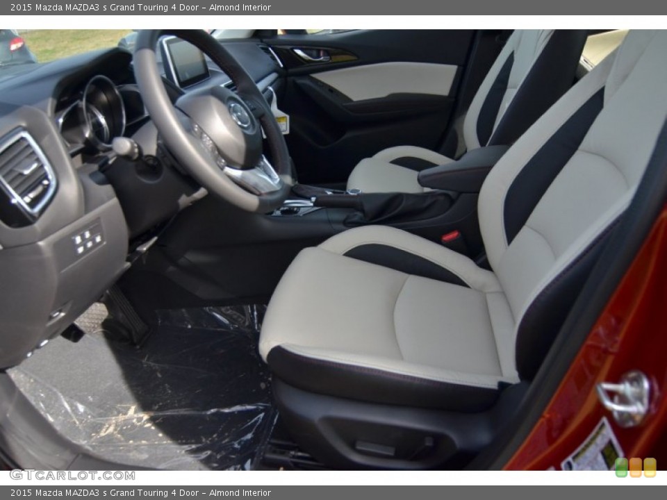 Almond Interior Front Seat for the 2015 Mazda MAZDA3 s Grand Touring 4 Door #100816494