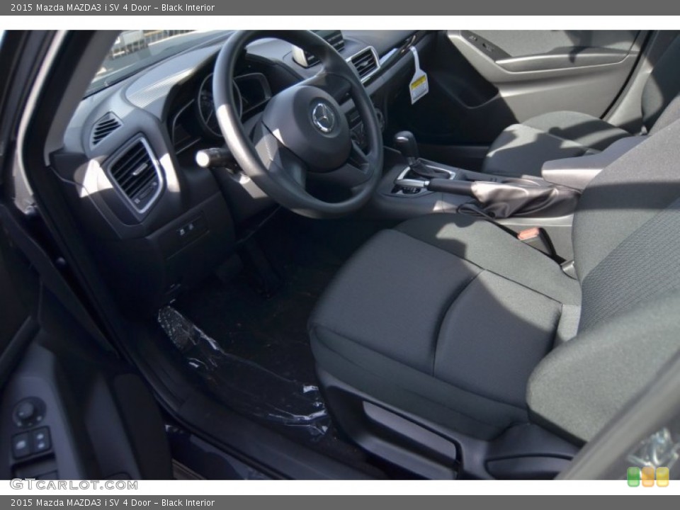 Black Interior Prime Interior for the 2015 Mazda MAZDA3 i SV 4 Door #100816810