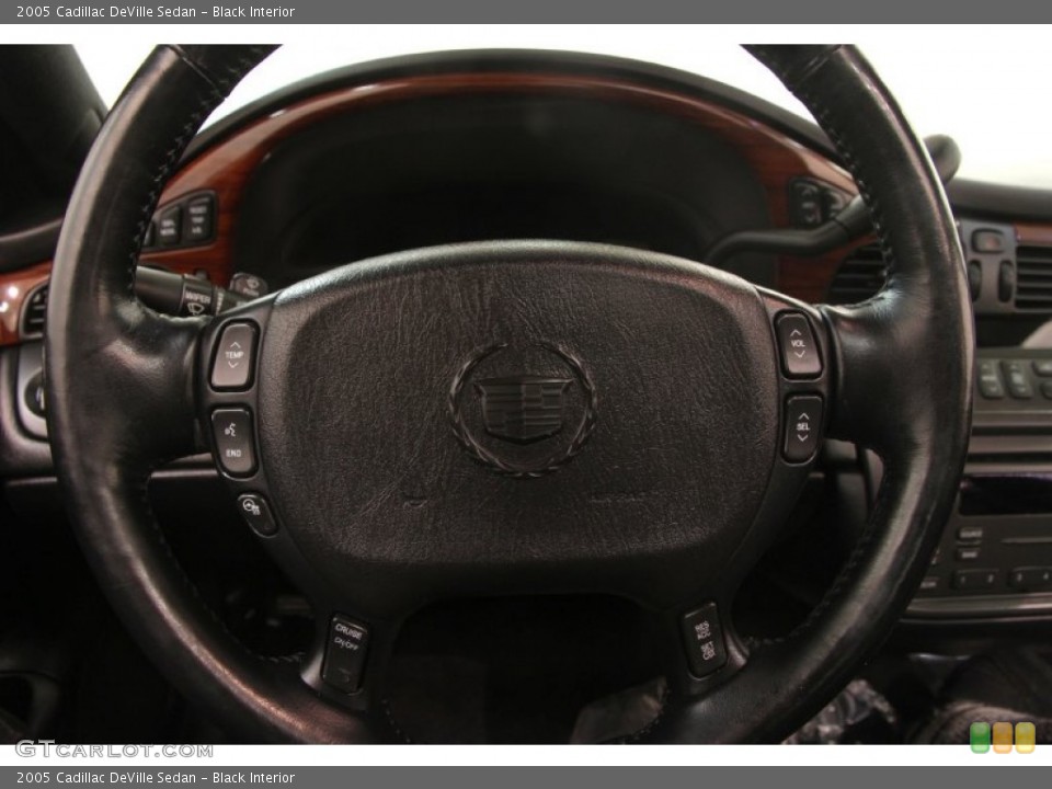 Black Interior Steering Wheel for the 2005 Cadillac DeVille Sedan #100820671