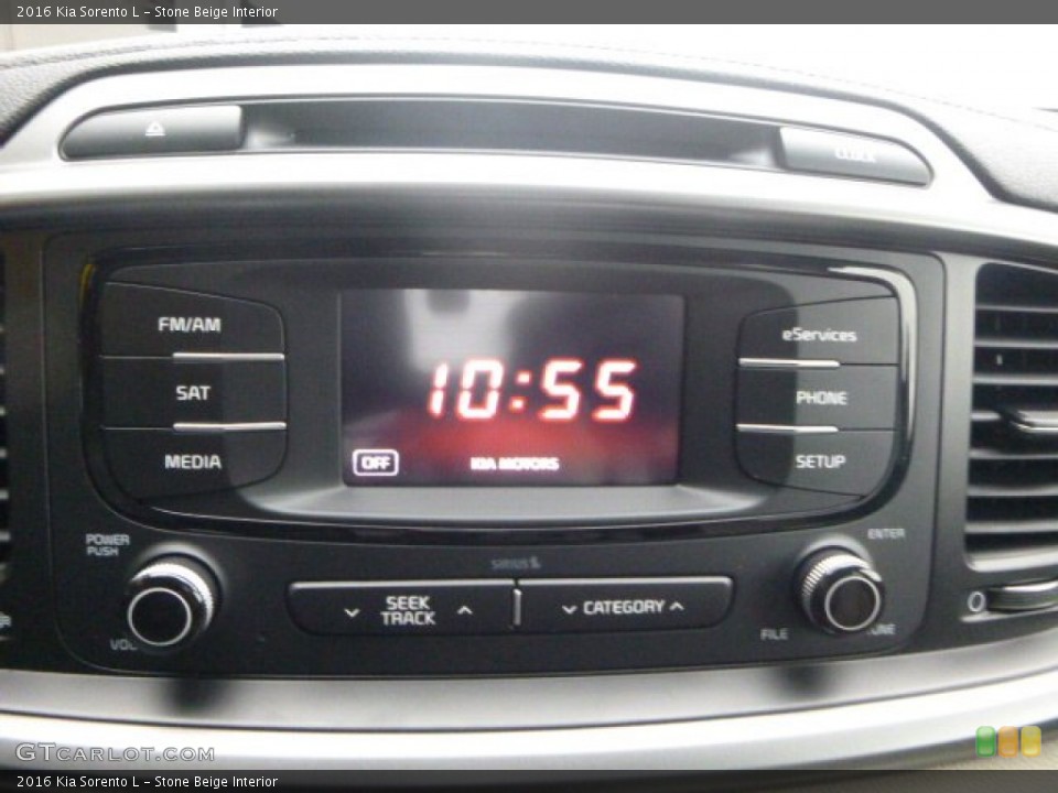 Stone Beige Interior Audio System for the 2016 Kia Sorento L #100822540