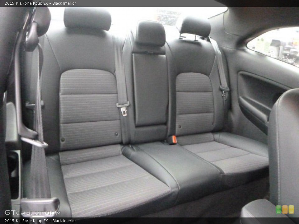 Black Interior Rear Seat for the 2015 Kia Forte Koup SX #100824190