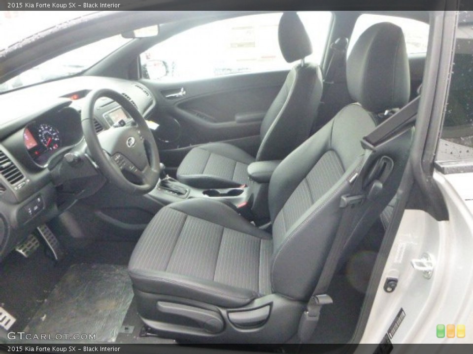 Black Interior Front Seat for the 2015 Kia Forte Koup SX #100824241