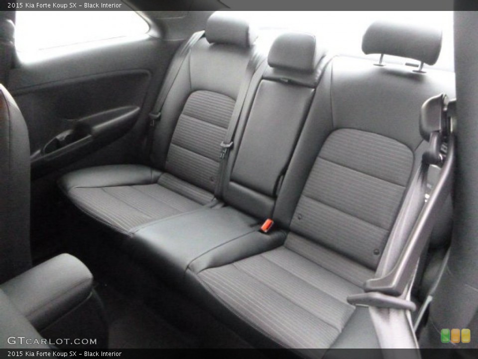 Black Interior Rear Seat for the 2015 Kia Forte Koup SX #100824301
