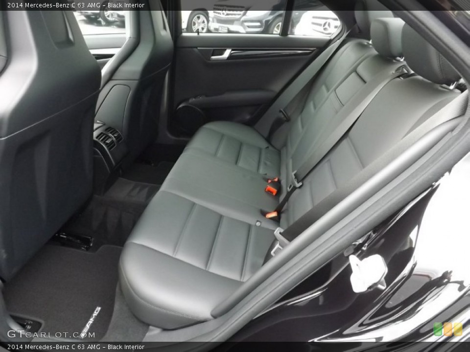Black Interior Rear Seat for the 2014 Mercedes-Benz C 63 AMG #100825291