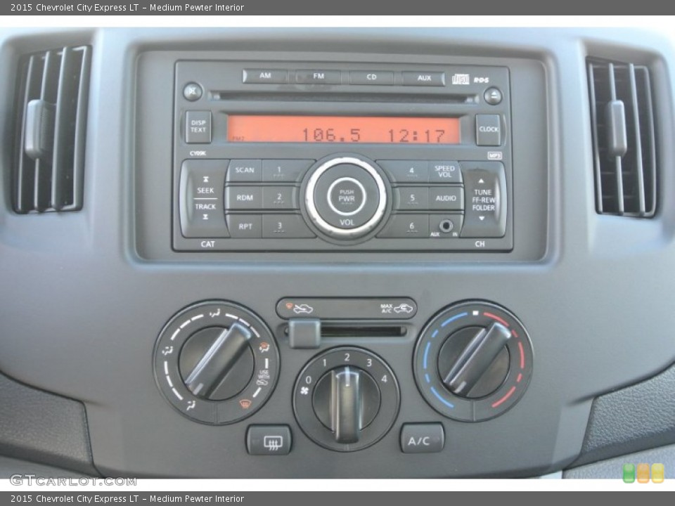 Medium Pewter Interior Controls for the 2015 Chevrolet City Express LT #100830535