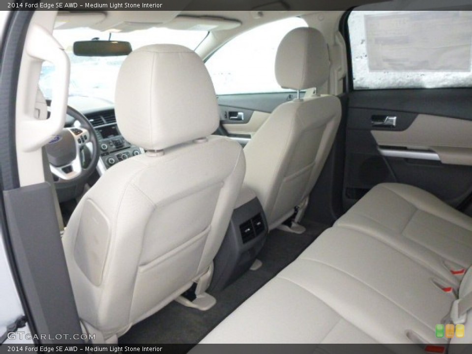 Medium Light Stone Interior Rear Seat for the 2014 Ford Edge SE AWD #100838500