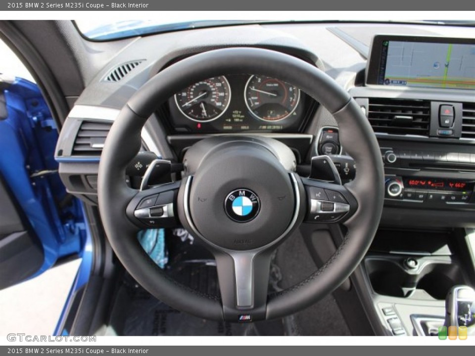 Black Interior Steering Wheel for the 2015 BMW 2 Series M235i Coupe #100840546