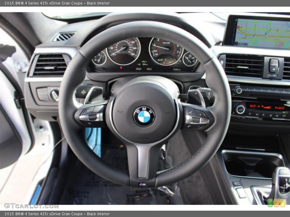 Black Interior Steering Wheel for the 2015 BMW 4 Series 435i xDrive Gran Coupe #100840771