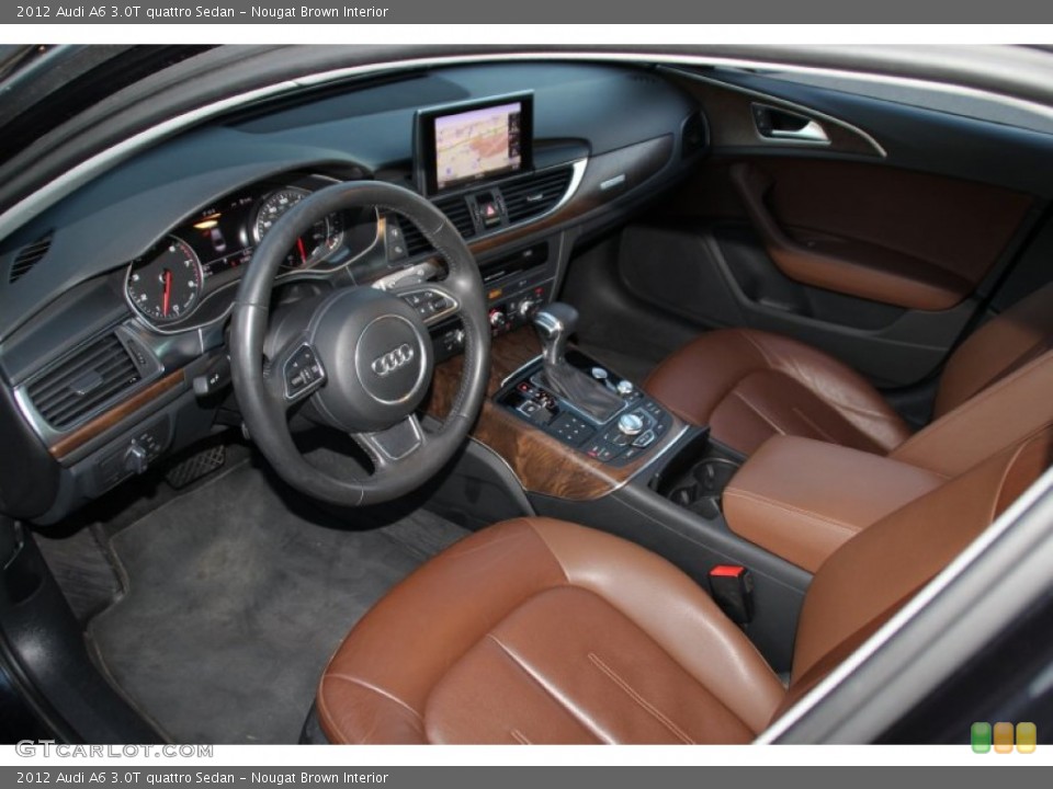 Nougat Brown Interior Photo for the 2012 Audi A6 3.0T quattro Sedan #100847213