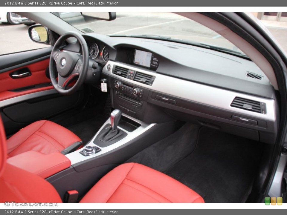 Coral Red/Black Interior Dashboard for the 2012 BMW 3 Series 328i xDrive Coupe #100848476
