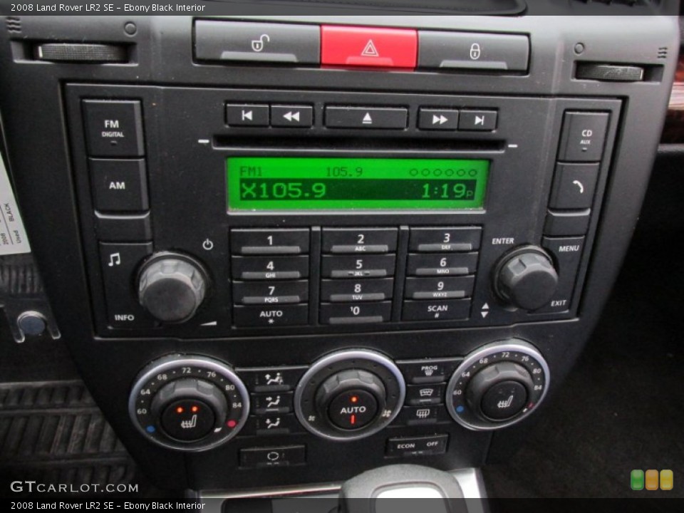 Ebony Black Interior Controls for the 2008 Land Rover LR2 SE #100848917