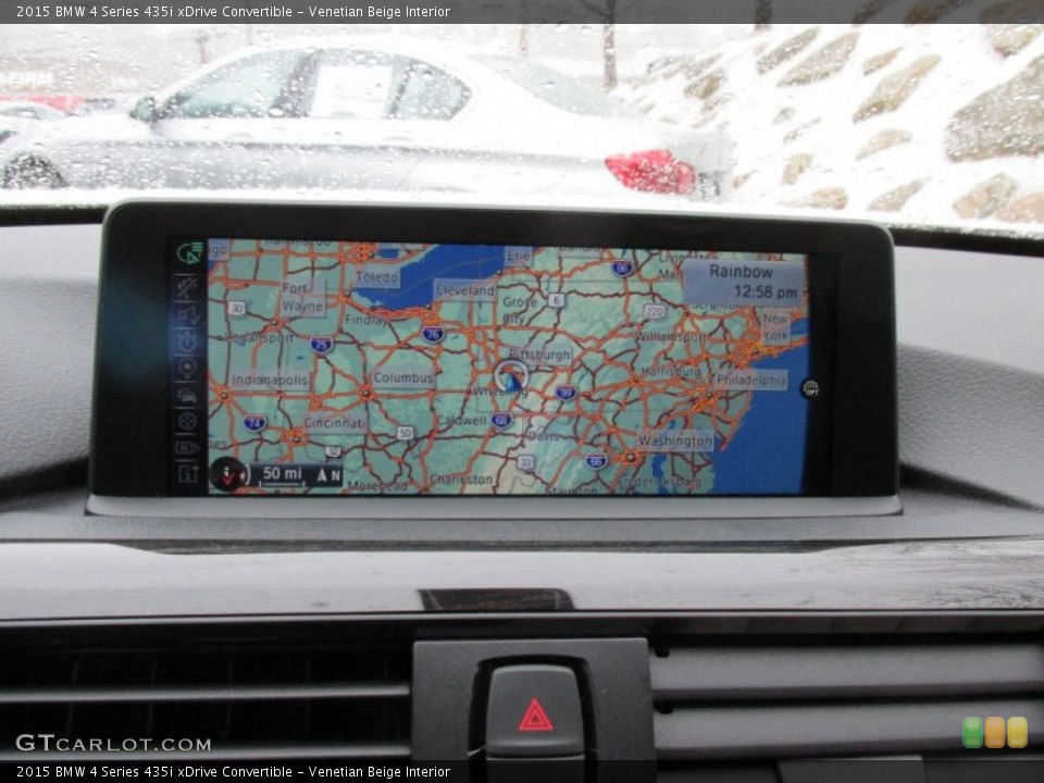Venetian Beige Interior Navigation for the 2015 BMW 4 Series 435i xDrive Convertible #100851763