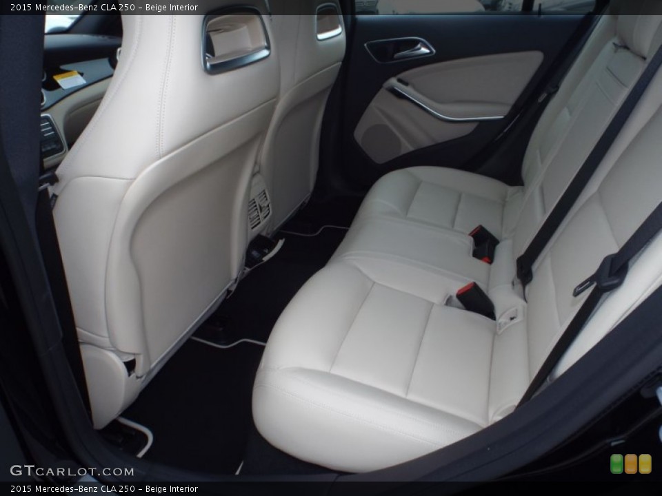 Beige Interior Rear Seat for the 2015 Mercedes-Benz CLA 250 #100856111