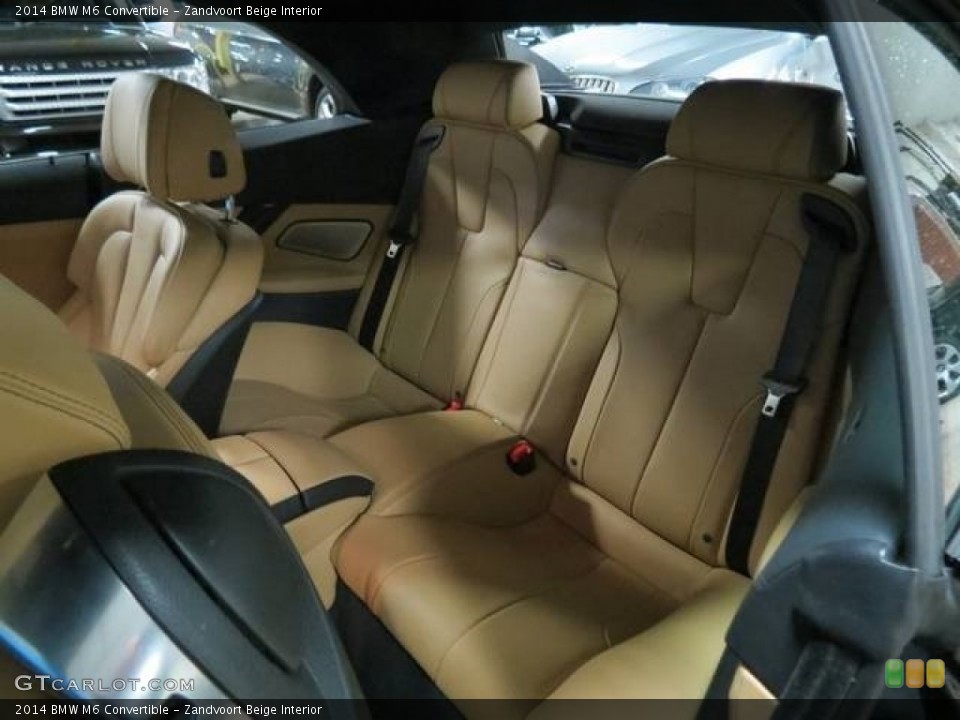 Zandvoort Beige Interior Rear Seat for the 2014 BMW M6 Convertible #100861796