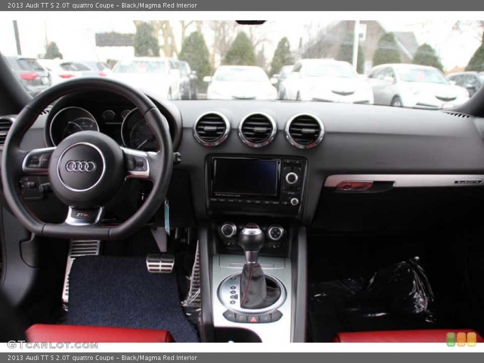 Black/Magma Red Interior Dashboard for the 2013 Audi TT S 2.0T quattro Coupe #100864061