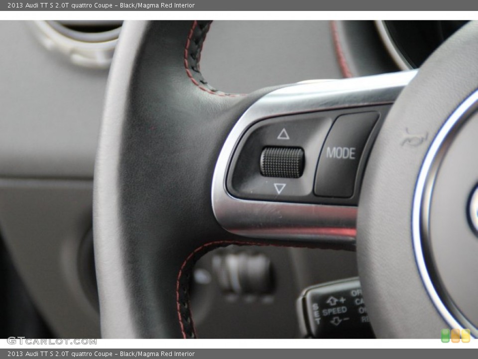 Black/Magma Red Interior Controls for the 2013 Audi TT S 2.0T quattro Coupe #100864138