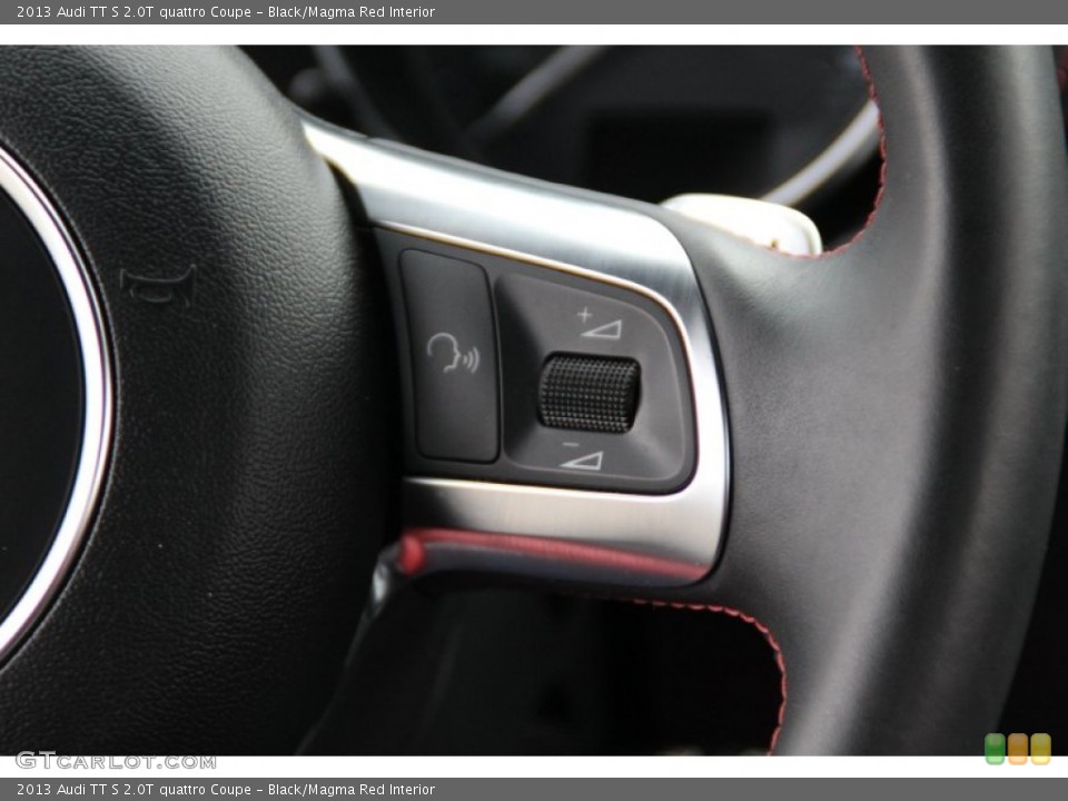 Black/Magma Red Interior Controls for the 2013 Audi TT S 2.0T quattro Coupe #100864160