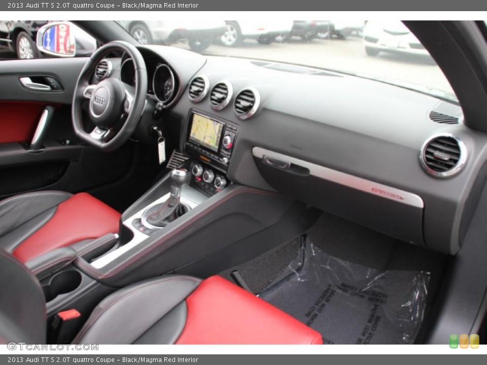 Black/Magma Red Interior Dashboard for the 2013 Audi TT S 2.0T quattro Coupe #100864259