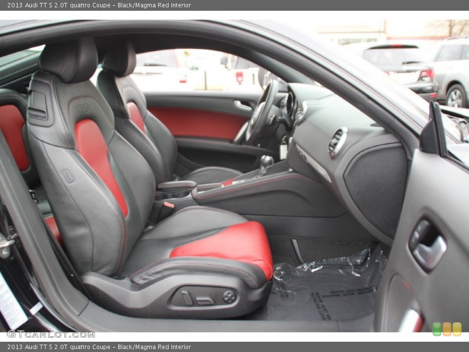 Black/Magma Red Interior Front Seat for the 2013 Audi TT S 2.0T quattro Coupe #100864280