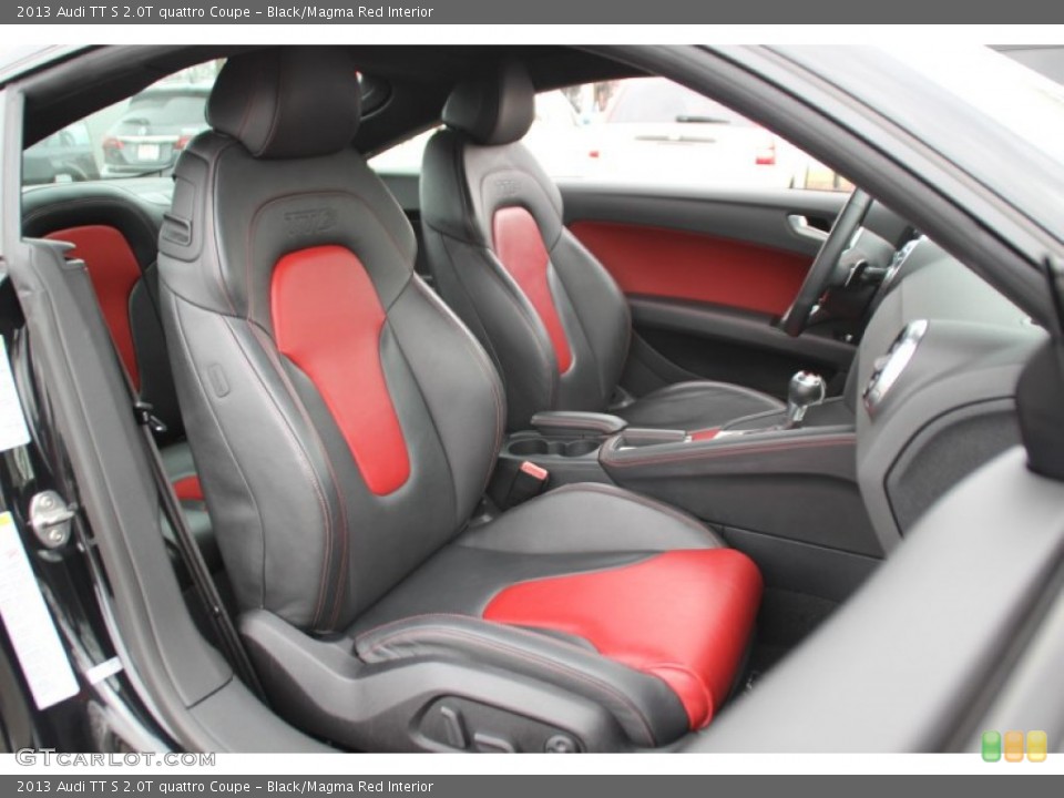 Black/Magma Red Interior Front Seat for the 2013 Audi TT S 2.0T quattro Coupe #100864298