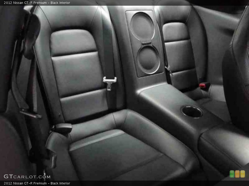 Black Interior Rear Seat for the 2012 Nissan GT-R Premium #100869077