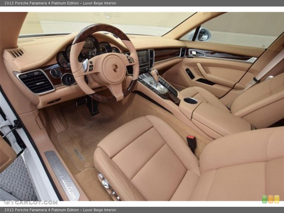 Luxor Beige 2013 Porsche Panamera Interiors