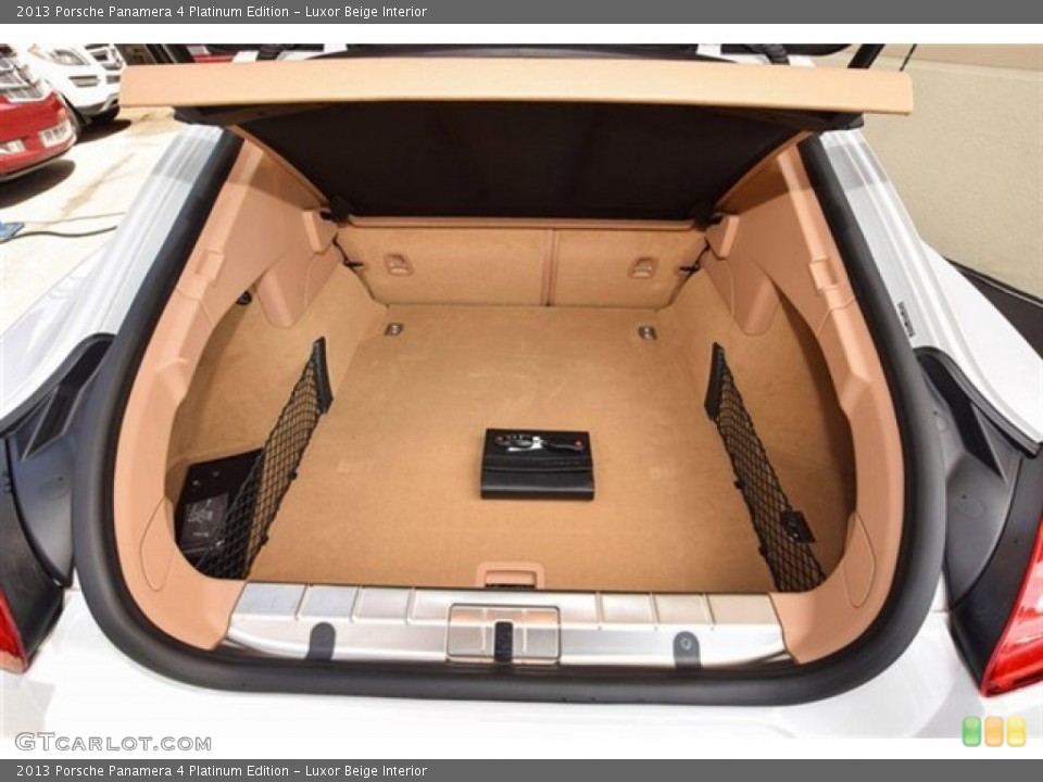 Luxor Beige Interior Trunk for the 2013 Porsche Panamera 4 Platinum Edition #100870679