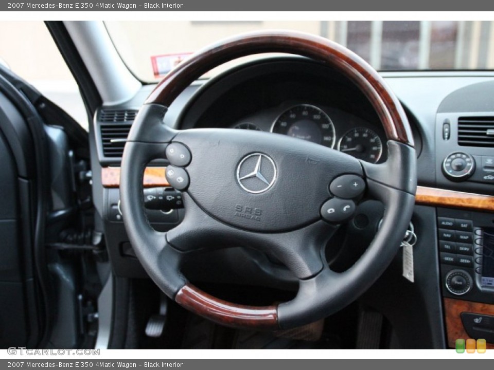 Black Interior Steering Wheel for the 2007 Mercedes-Benz E 350 4Matic Wagon #100875306