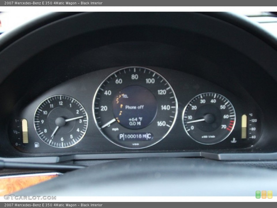 Black Interior Gauges for the 2007 Mercedes-Benz E 350 4Matic Wagon #100875347