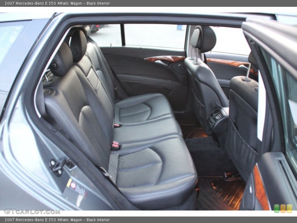 Black Interior Rear Seat for the 2007 Mercedes-Benz E 350 4Matic Wagon #100875395