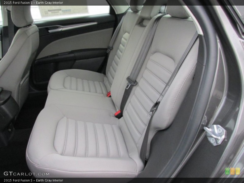 Earth Gray Interior Rear Seat for the 2015 Ford Fusion S #100882481