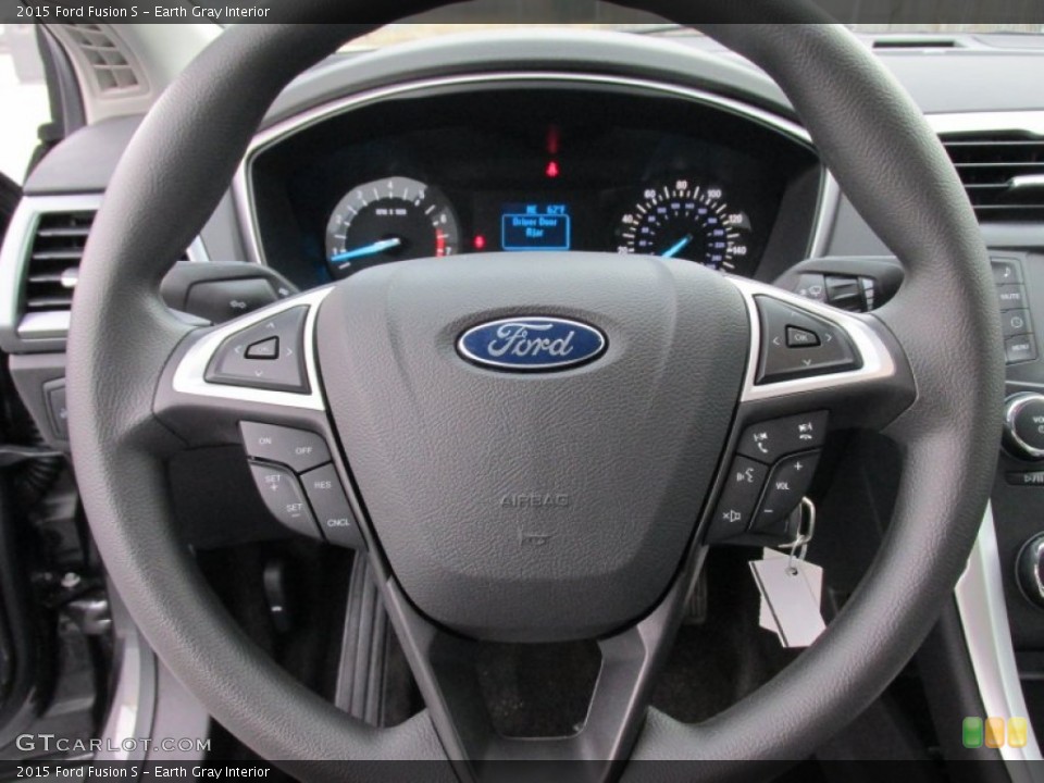 Earth Gray Interior Steering Wheel for the 2015 Ford Fusion S #100882571