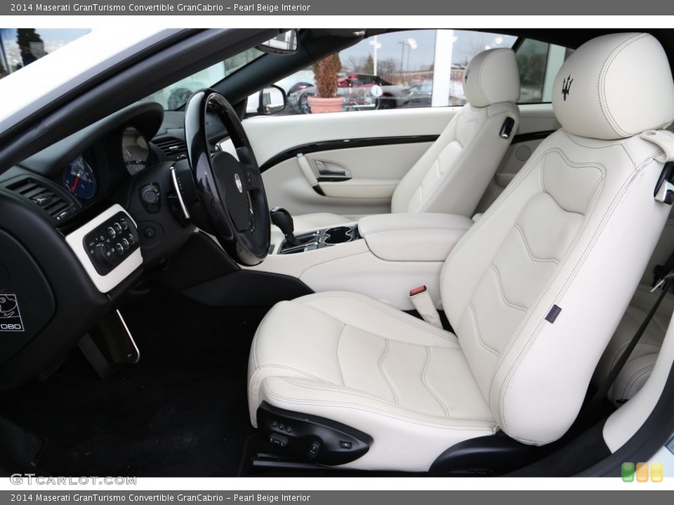 Pearl Beige Interior Front Seat for the 2014 Maserati GranTurismo Convertible GranCabrio #100882961