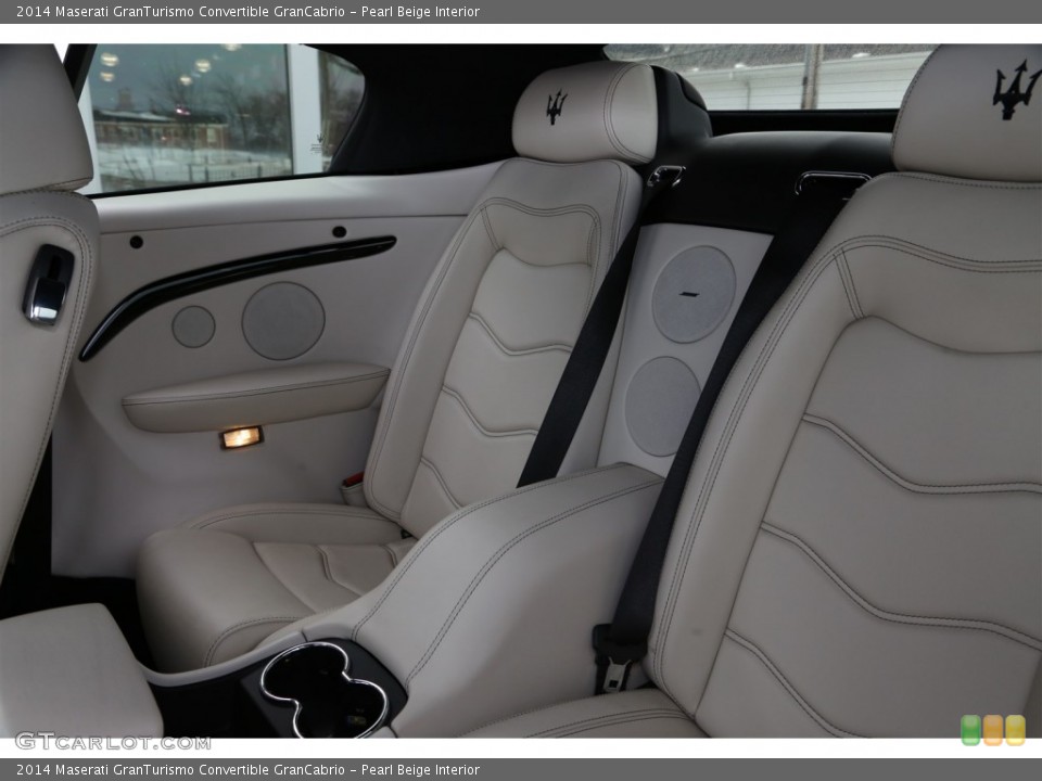 Pearl Beige Interior Rear Seat for the 2014 Maserati GranTurismo Convertible GranCabrio #100883033