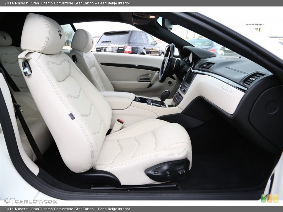 Pearl Beige Interior Front Seat for the 2014 Maserati GranTurismo Convertible GranCabrio #100883060