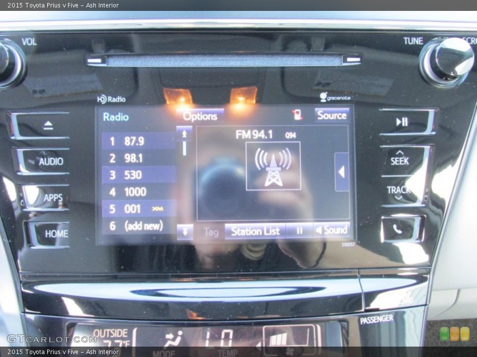 Ash Interior Controls for the 2015 Toyota Prius v Five #100883120