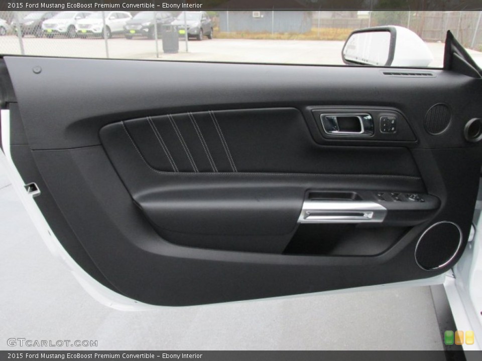 Ebony Interior Door Panel for the 2015 Ford Mustang EcoBoost Premium Convertible #100896760