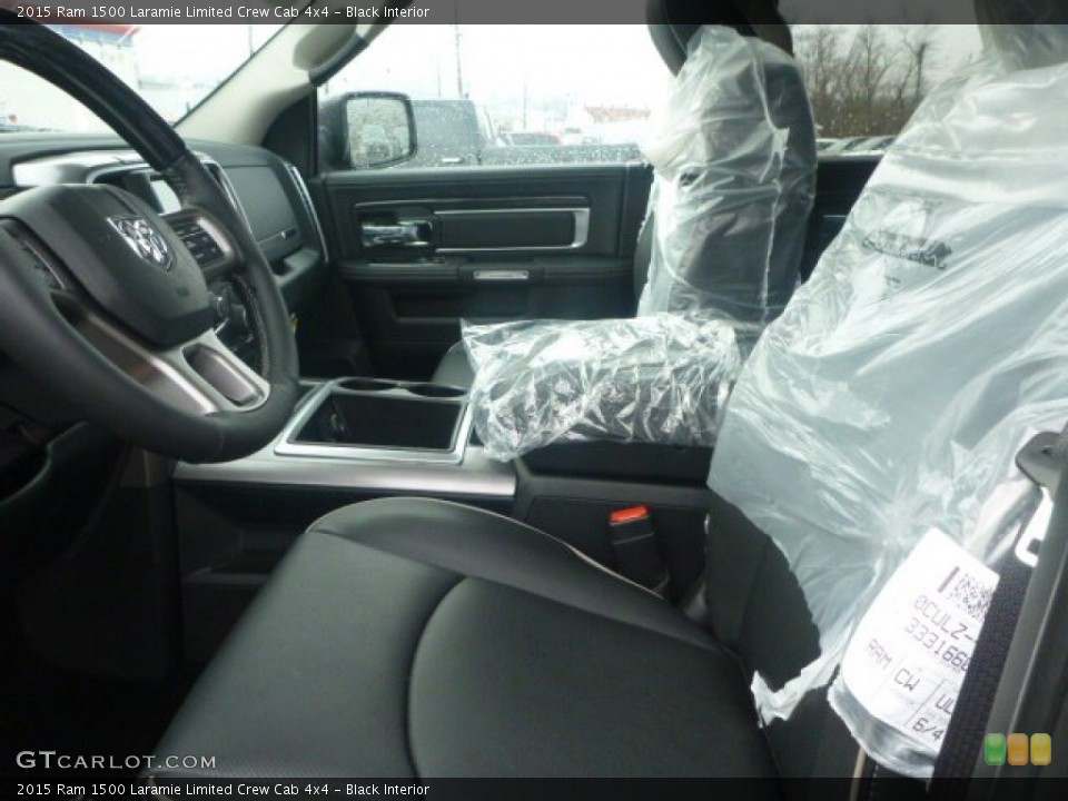 Black Interior Front Seat for the 2015 Ram 1500 Laramie Limited Crew Cab 4x4 #100899764