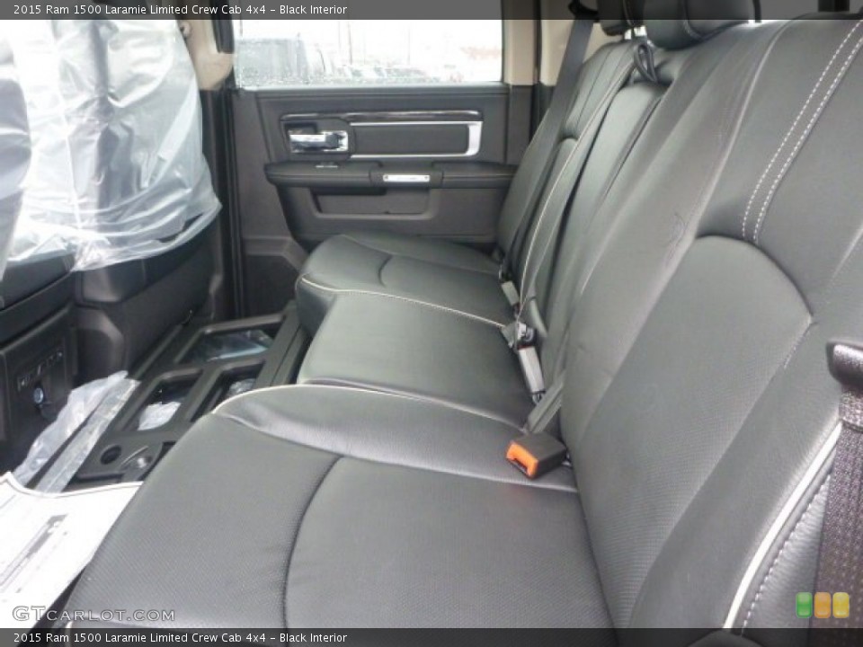 Black Interior Rear Seat for the 2015 Ram 1500 Laramie Limited Crew Cab 4x4 #100899772