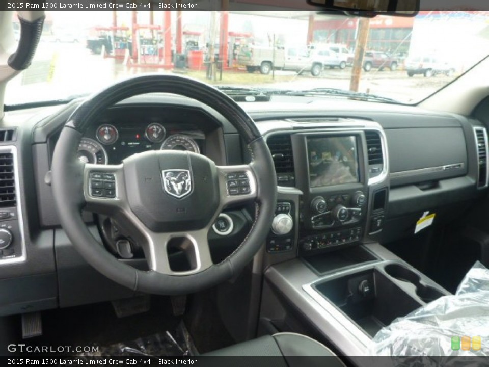 Black Interior Dashboard for the 2015 Ram 1500 Laramie Limited Crew Cab 4x4 #100899775
