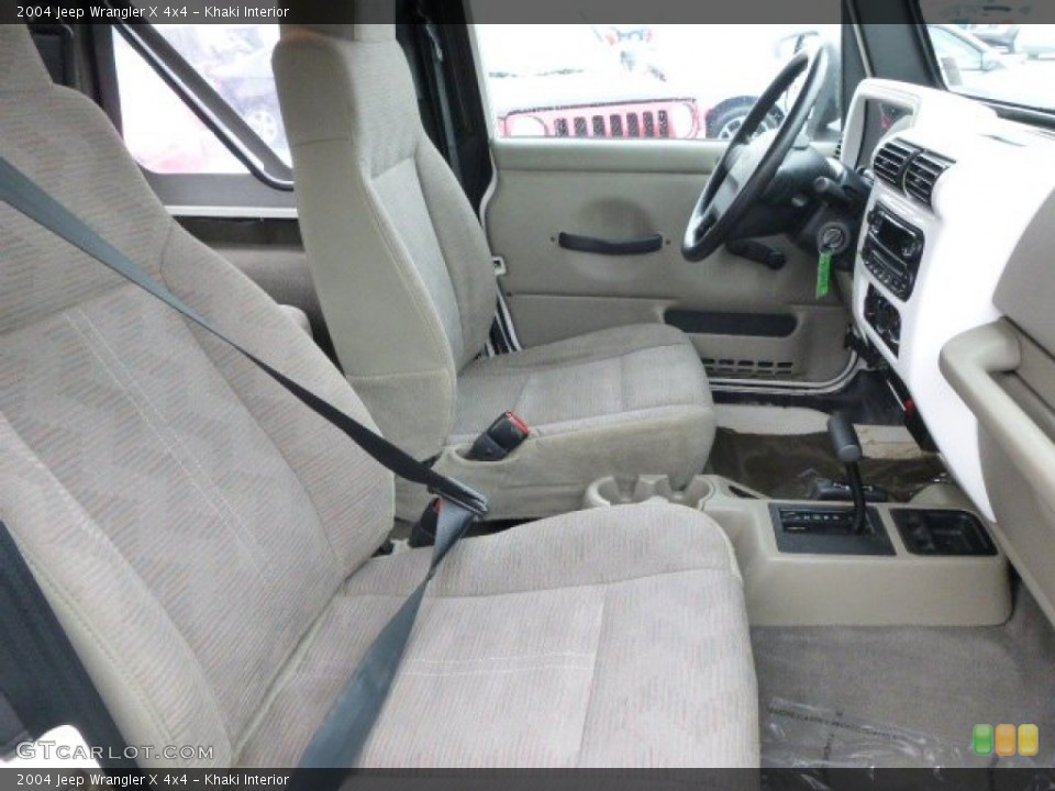 Khaki Interior Photo for the 2004 Jeep Wrangler X 4x4 #100901794