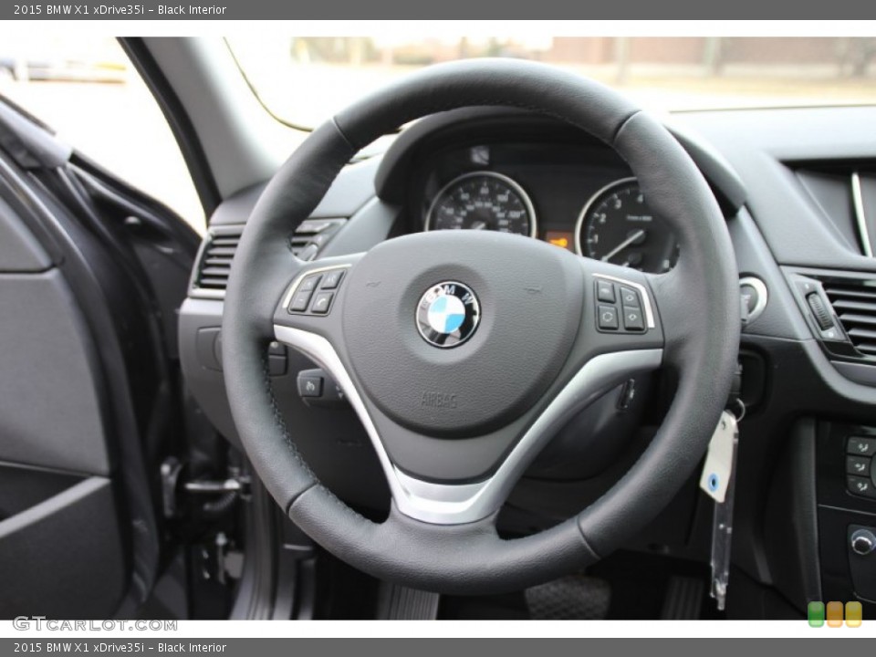 Black Interior Steering Wheel for the 2015 BMW X1 xDrive35i #100911338