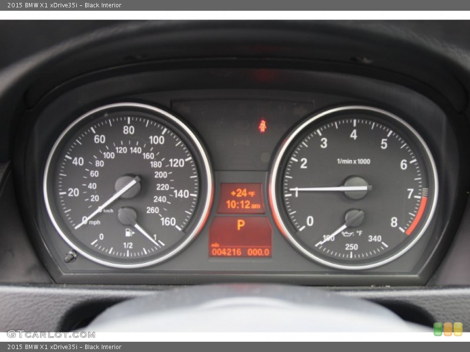 Black Interior Gauges for the 2015 BMW X1 xDrive35i #100911410