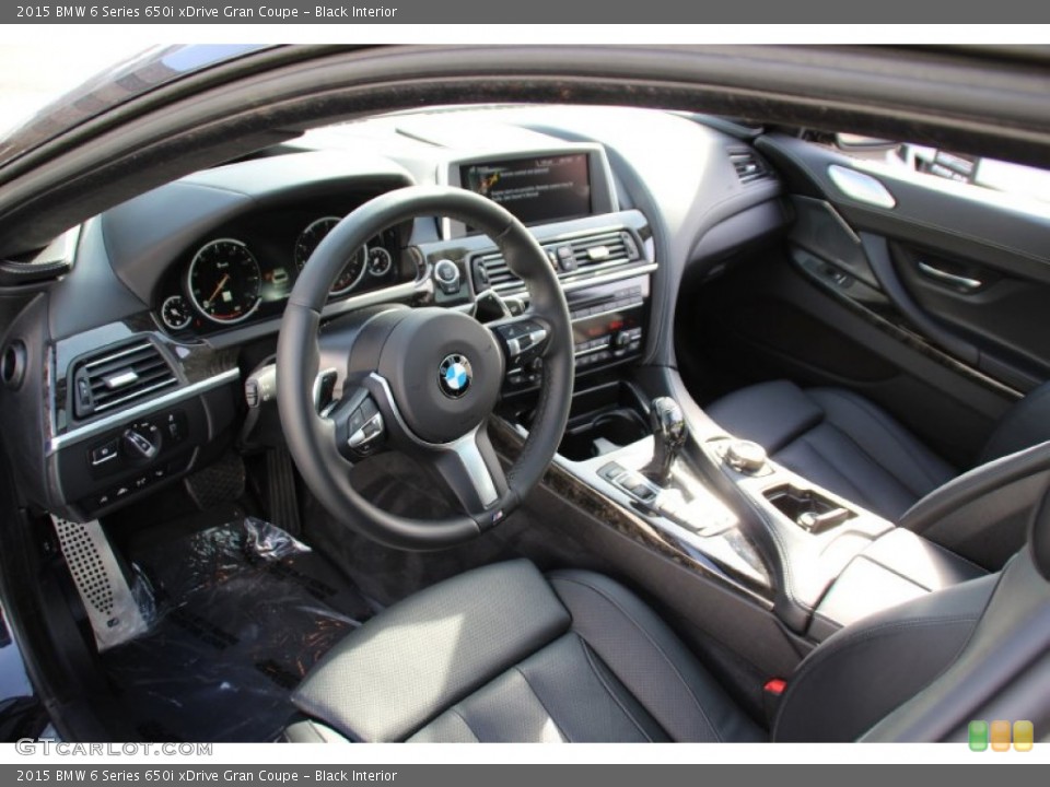 Black Interior Prime Interior for the 2015 BMW 6 Series 650i xDrive Gran Coupe #100911890