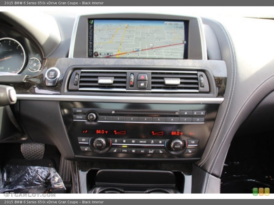 Black Interior Controls for the 2015 BMW 6 Series 650i xDrive Gran Coupe #100912003