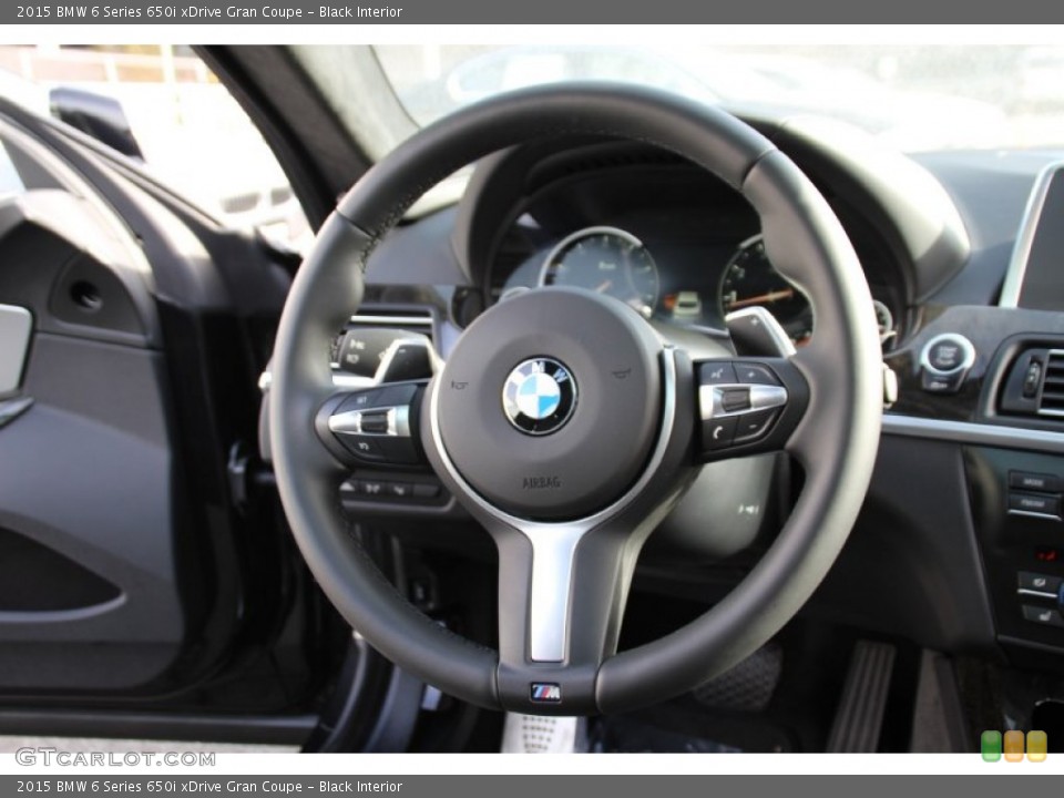 Black Interior Steering Wheel for the 2015 BMW 6 Series 650i xDrive Gran Coupe #100912058