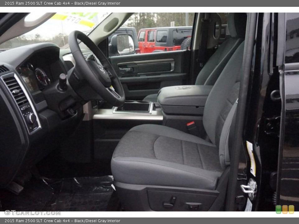 Black/Diesel Gray Interior Photo for the 2015 Ram 2500 SLT Crew Cab 4x4 #100925088