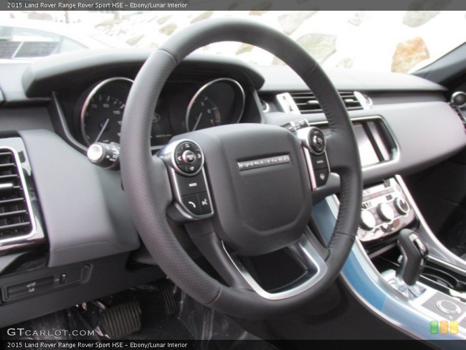 Ebony/Lunar Interior Steering Wheel for the 2015 Land Rover Range Rover Sport HSE #100933943