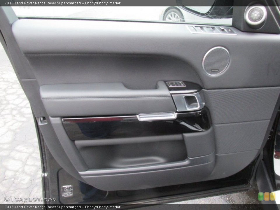 Ebony/Ebony Interior Door Panel for the 2015 Land Rover Range Rover Supercharged #100934312
